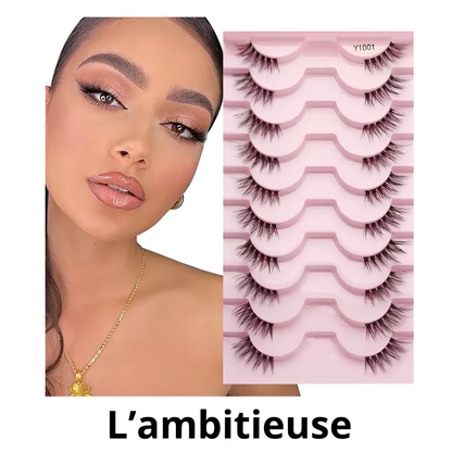 Lot de 10 paires de demi faux cils