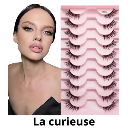 Lot de 10 paires de demi faux cils