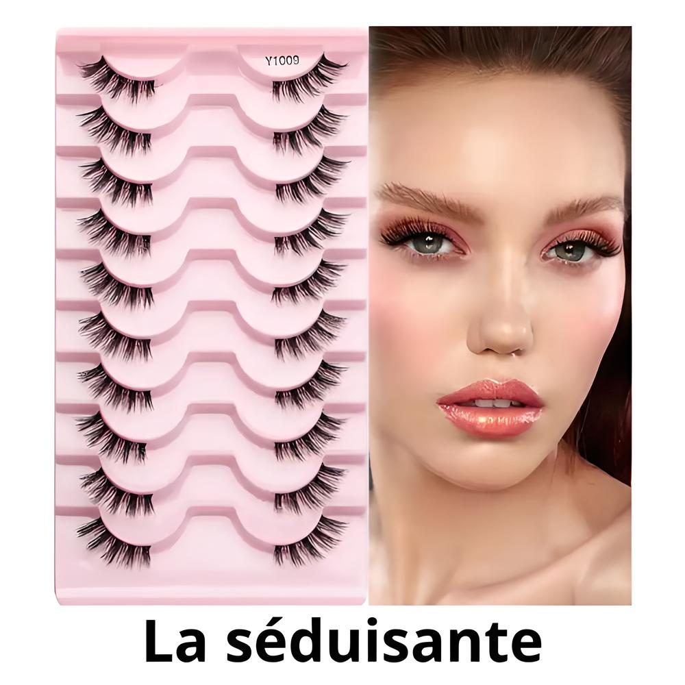 Lot de 10 paires de demi faux cils